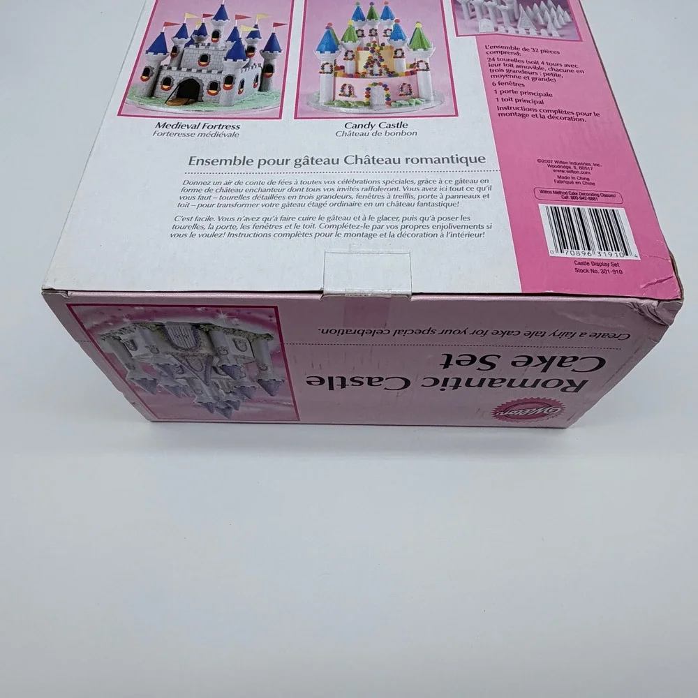Wilton Romantic Castle Cake Set 32 Piece Decorating Kit 301-910 New In Box